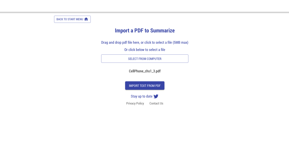 PDF input